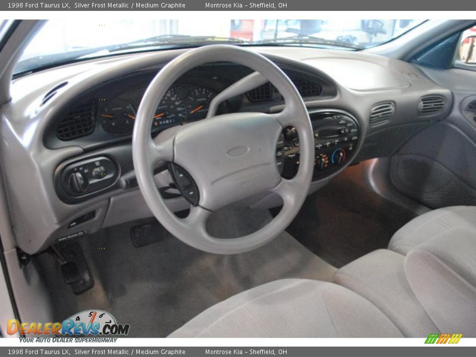 1998 Ford Taurus LX Silver Frost Metallic / Medium Graphite Photo #14