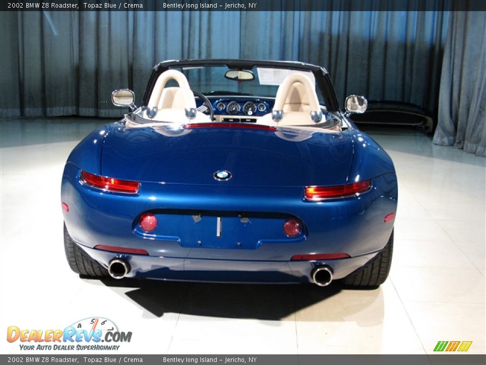 2002 BMW Z8 Roadster Topaz Blue / Crema Photo #19