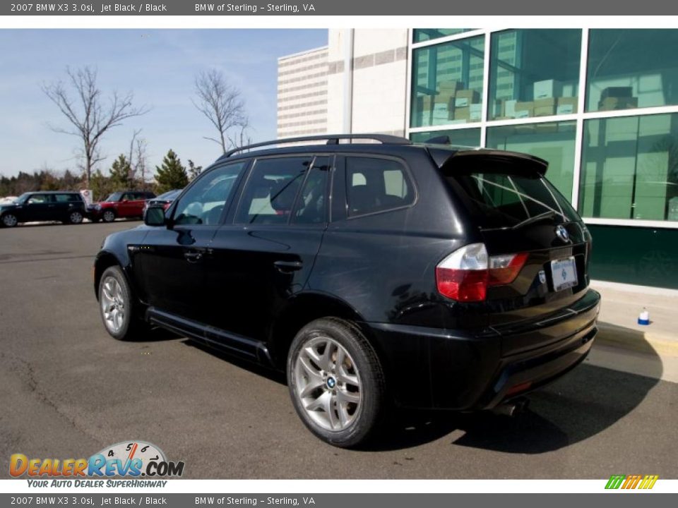 2007 BMW X3 3.0si Jet Black / Black Photo #4