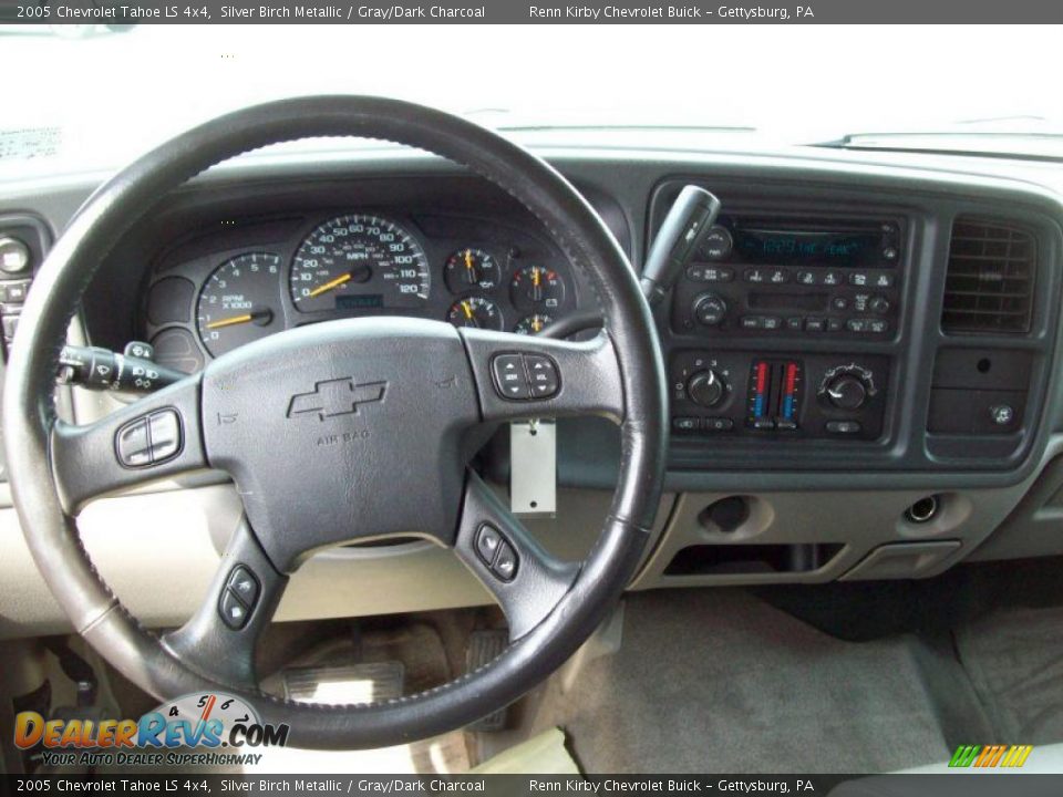 2005 Chevrolet Tahoe LS 4x4 Silver Birch Metallic / Gray/Dark Charcoal Photo #9