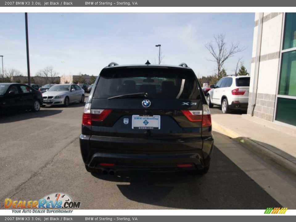 2007 BMW X3 3.0si Jet Black / Black Photo #5