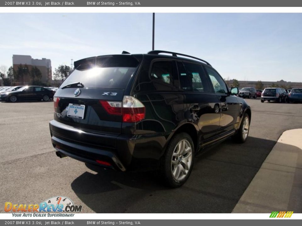 2007 BMW X3 3.0si Jet Black / Black Photo #6