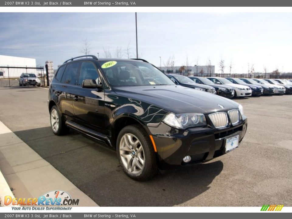 2007 BMW X3 3.0si Jet Black / Black Photo #8