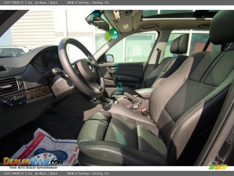 2007 BMW X3 3.0si Jet Black / Black Photo #13