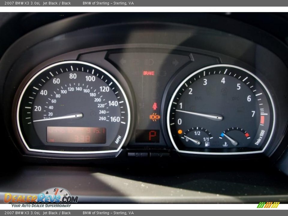 2007 BMW X3 3.0si Jet Black / Black Photo #14
