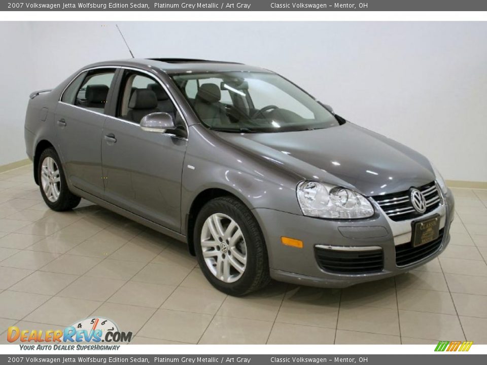 2007 Volkswagen Jetta Wolfsburg Edition Sedan Platinum Grey Metallic / Art Gray Photo #1