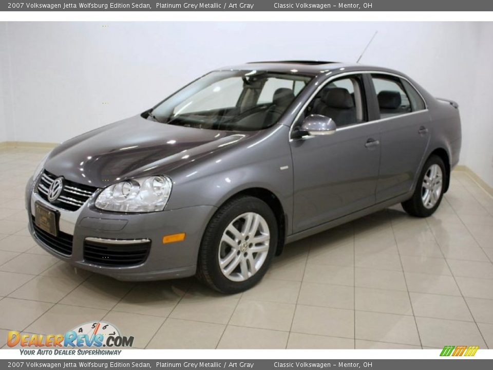 2007 Volkswagen Jetta Wolfsburg Edition Sedan Platinum Grey Metallic / Art Gray Photo #3