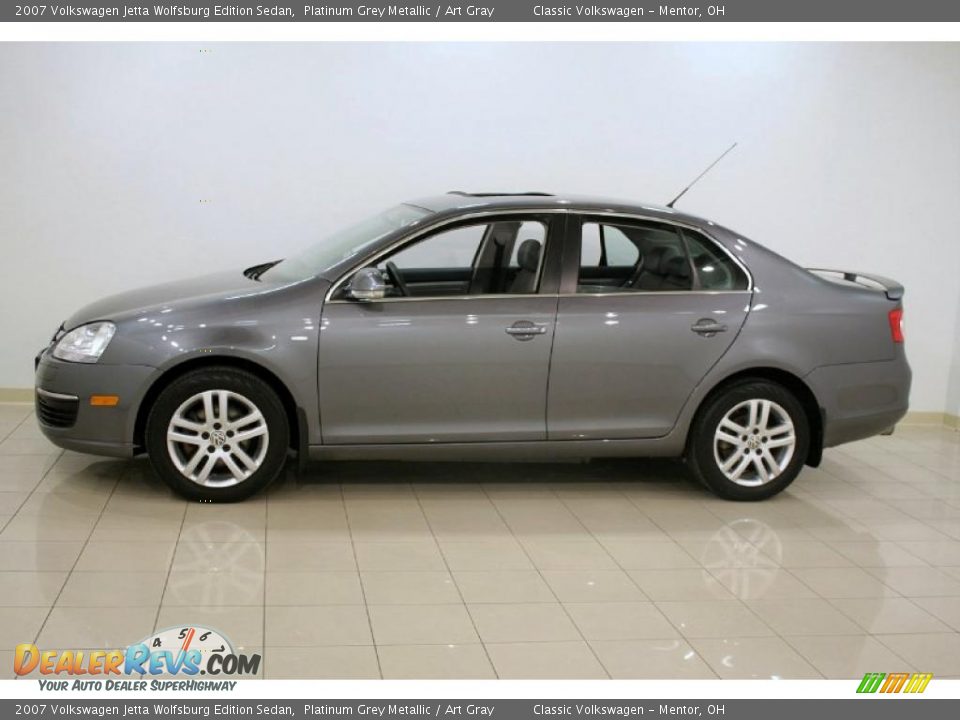 2007 Volkswagen Jetta Wolfsburg Edition Sedan Platinum Grey Metallic / Art Gray Photo #4
