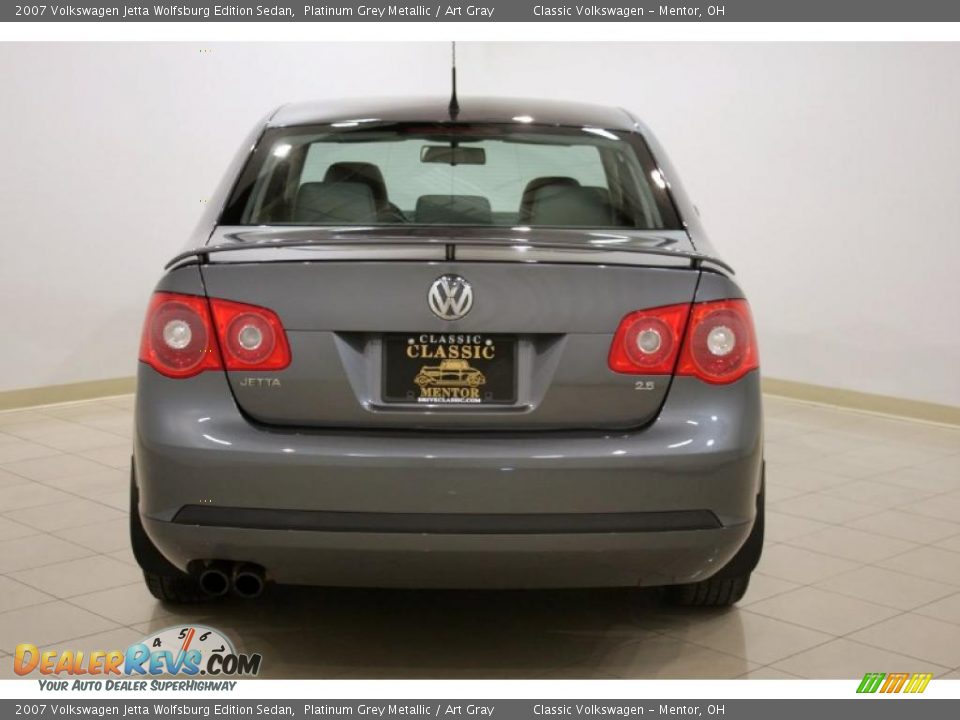 2007 Volkswagen Jetta Wolfsburg Edition Sedan Platinum Grey Metallic / Art Gray Photo #6