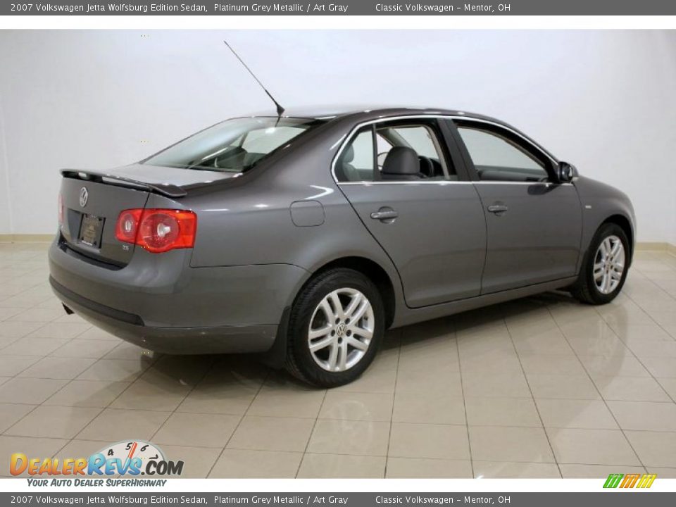 2007 Volkswagen Jetta Wolfsburg Edition Sedan Platinum Grey Metallic / Art Gray Photo #7