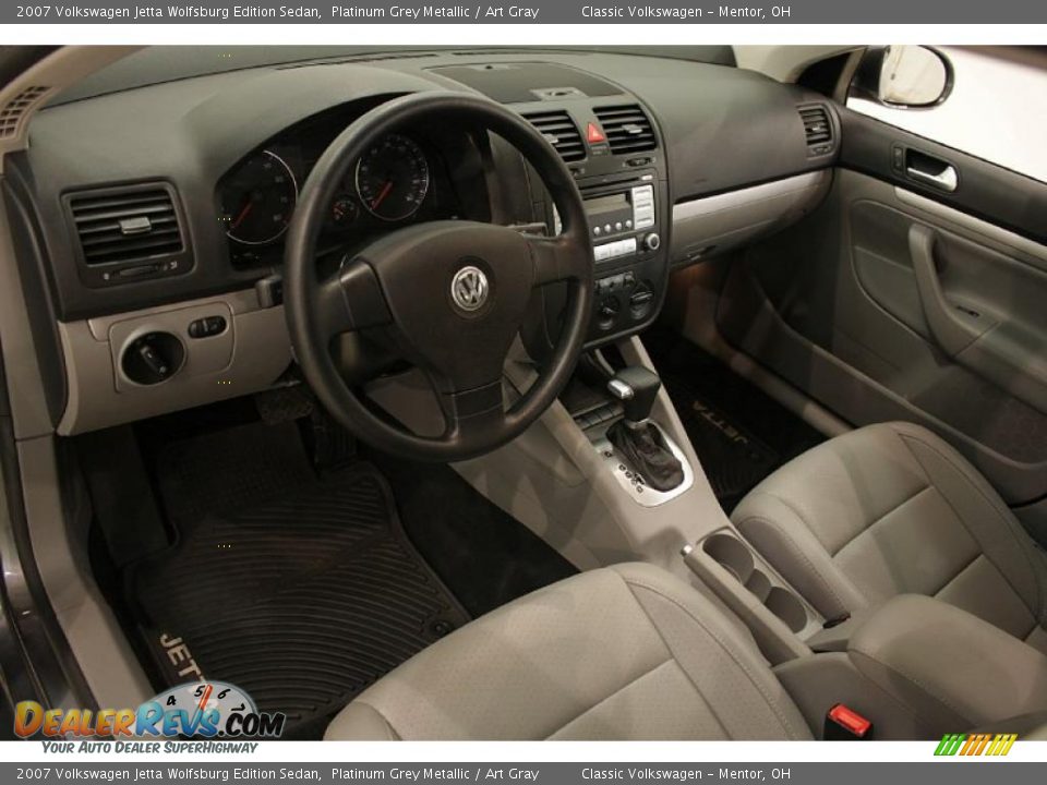 2007 Volkswagen Jetta Wolfsburg Edition Sedan Platinum Grey Metallic / Art Gray Photo #11