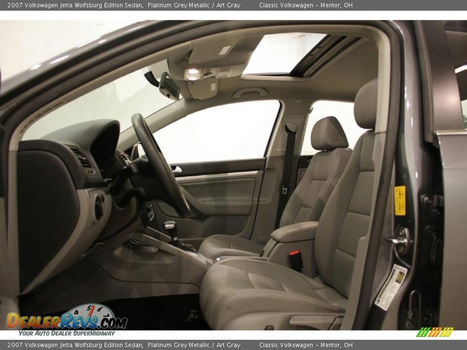 2007 Volkswagen Jetta Wolfsburg Edition Sedan Platinum Grey Metallic / Art Gray Photo #12