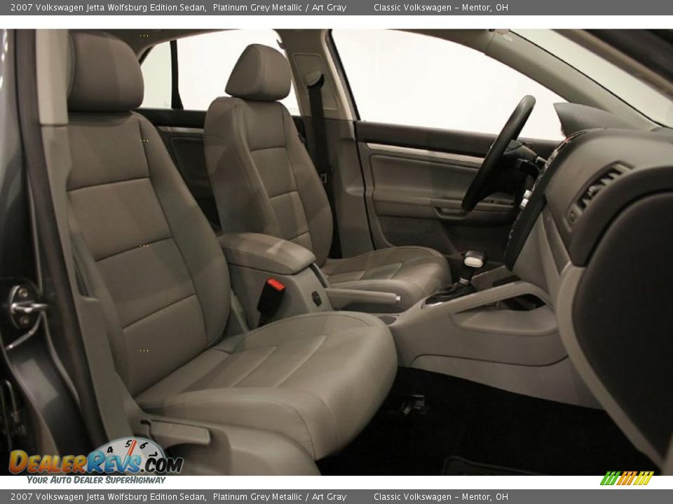 2007 Volkswagen Jetta Wolfsburg Edition Sedan Platinum Grey Metallic / Art Gray Photo #19
