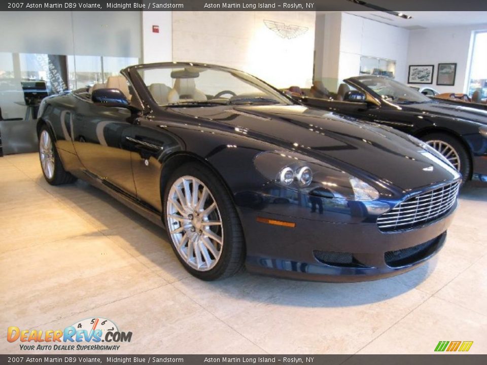 2007 Aston Martin DB9 Volante Midnight Blue / Sandstorm Photo #1