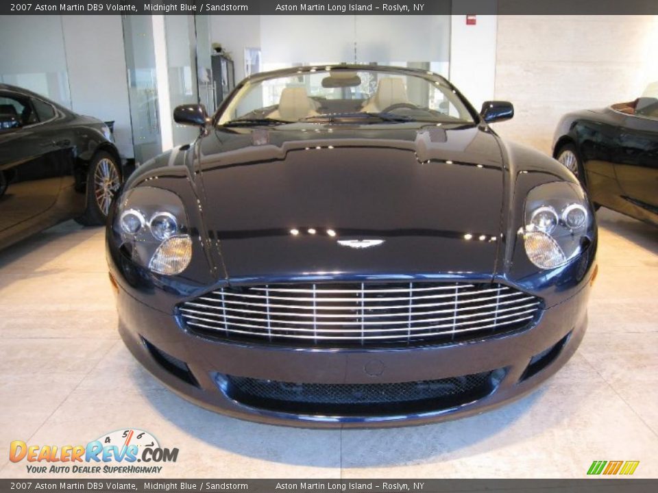 2007 Aston Martin DB9 Volante Midnight Blue / Sandstorm Photo #2
