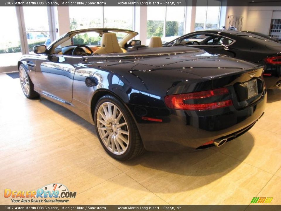 2007 Aston Martin DB9 Volante Midnight Blue / Sandstorm Photo #4