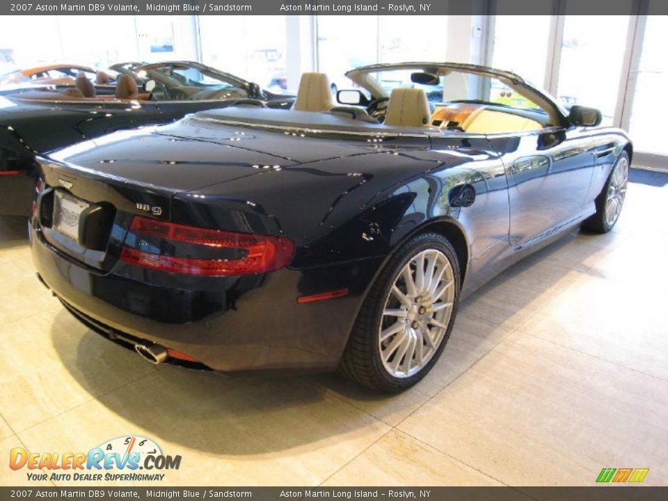 2007 Aston Martin DB9 Volante Midnight Blue / Sandstorm Photo #5