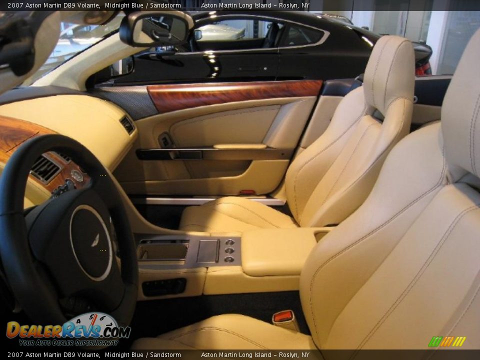 2007 Aston Martin DB9 Volante Midnight Blue / Sandstorm Photo #7