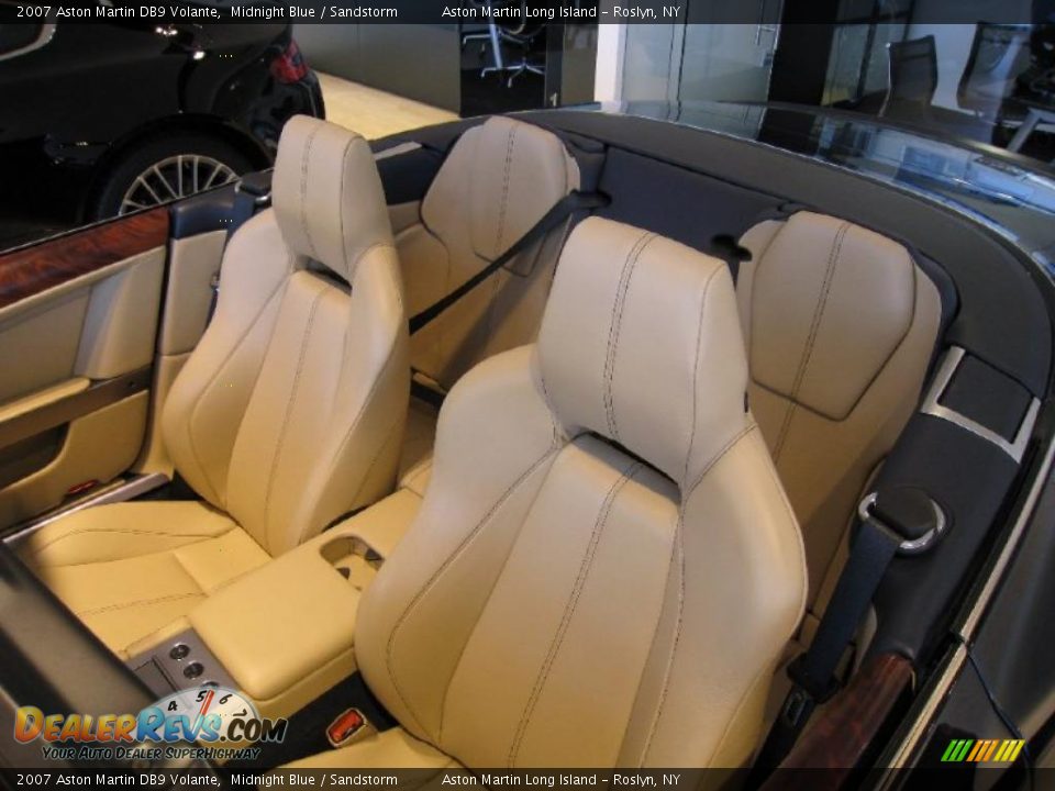 2007 Aston Martin DB9 Volante Midnight Blue / Sandstorm Photo #8