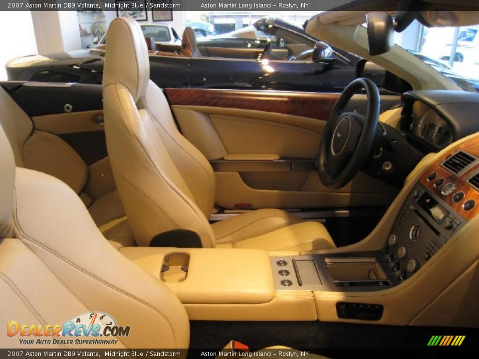 2007 Aston Martin DB9 Volante Midnight Blue / Sandstorm Photo #9