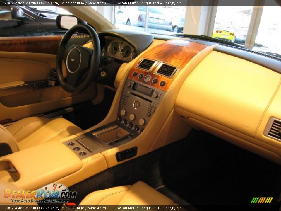 2007 Aston Martin DB9 Volante Midnight Blue / Sandstorm Photo #10