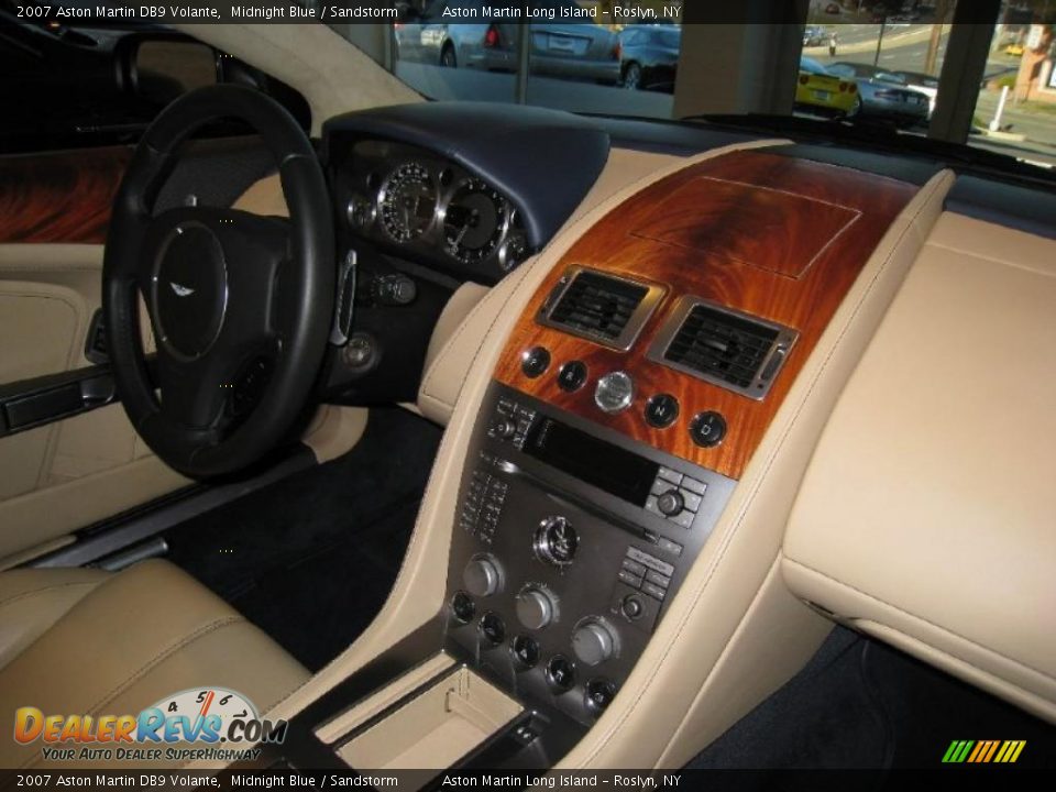 2007 Aston Martin DB9 Volante Midnight Blue / Sandstorm Photo #11