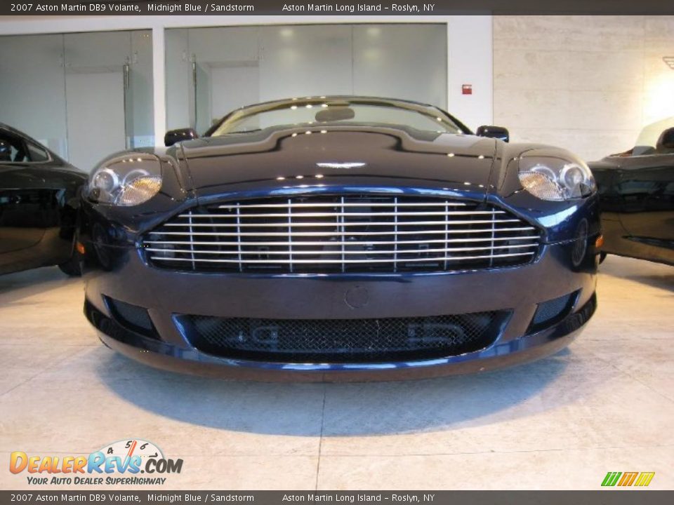 2007 Aston Martin DB9 Volante Midnight Blue / Sandstorm Photo #14