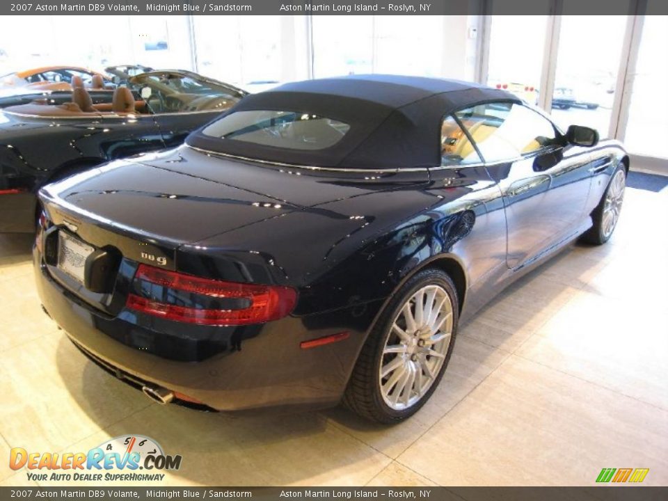 2007 Aston Martin DB9 Volante Midnight Blue / Sandstorm Photo #17