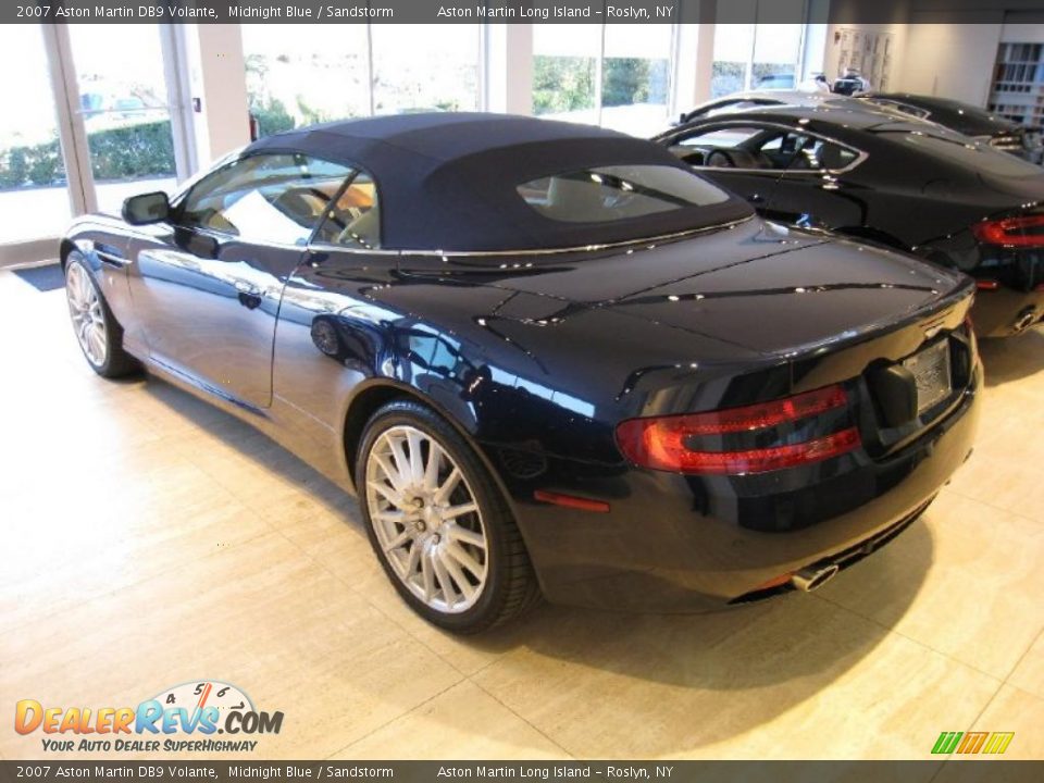 2007 Aston Martin DB9 Volante Midnight Blue / Sandstorm Photo #18