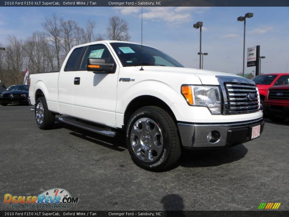 2010 Ford F150 XLT SuperCab Oxford White / Tan Photo #1