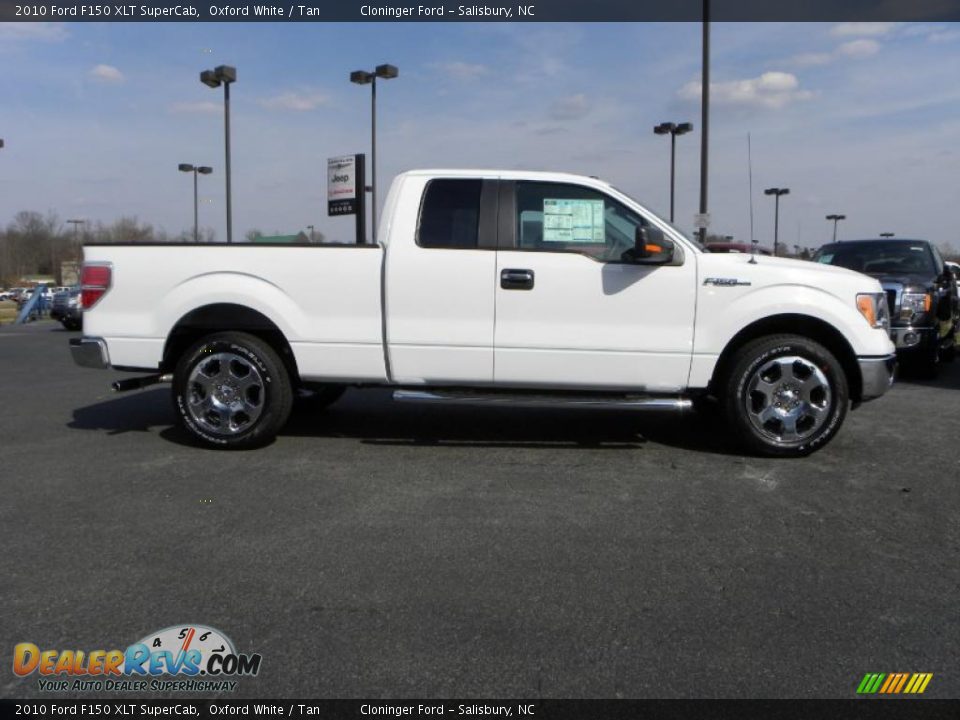 2010 Ford F150 XLT SuperCab Oxford White / Tan Photo #2