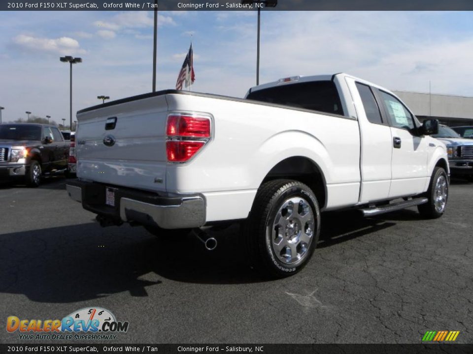 2010 Ford F150 XLT SuperCab Oxford White / Tan Photo #3