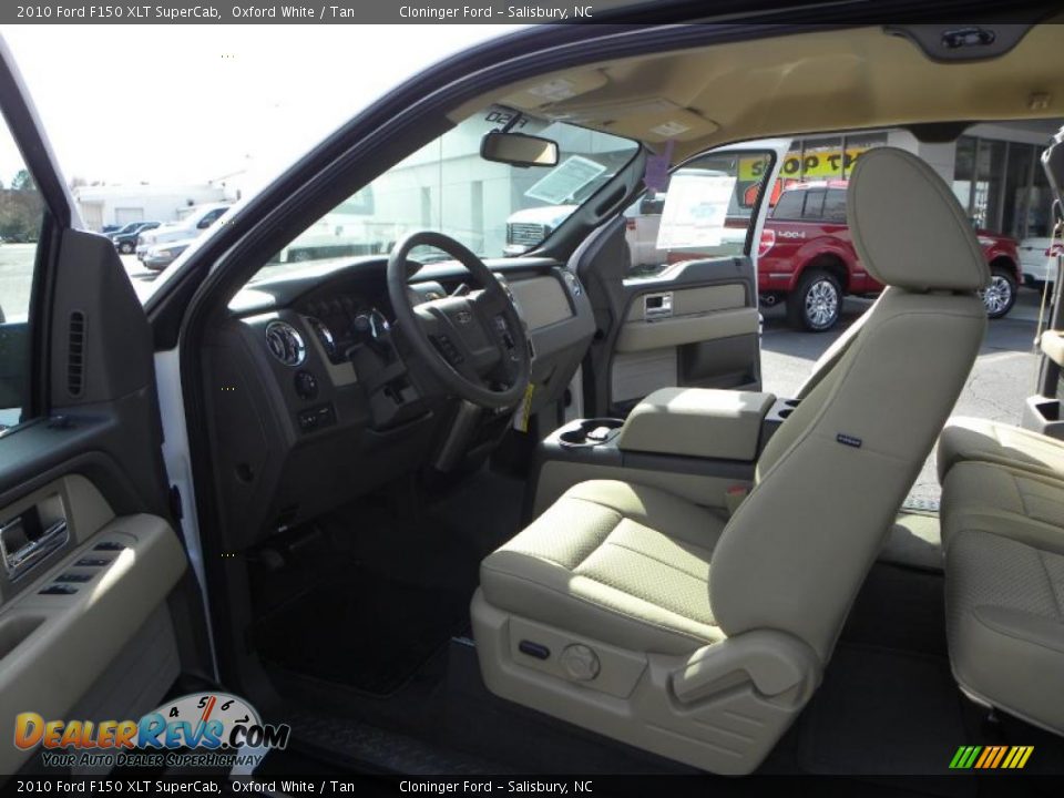 2010 Ford F150 XLT SuperCab Oxford White / Tan Photo #8