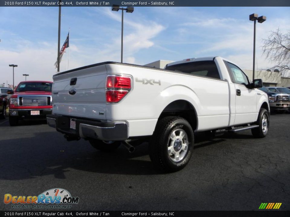 2010 Ford F150 XLT Regular Cab 4x4 Oxford White / Tan Photo #3
