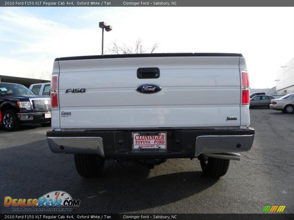 2010 Ford F150 XLT Regular Cab 4x4 Oxford White / Tan Photo #4