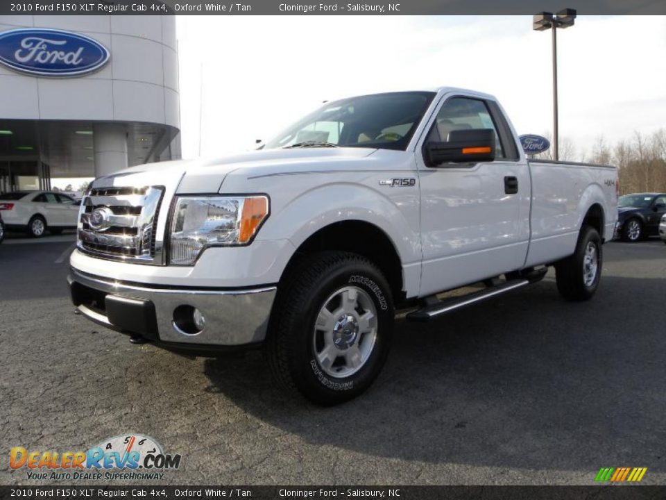 2010 Ford F150 XLT Regular Cab 4x4 Oxford White / Tan Photo #6