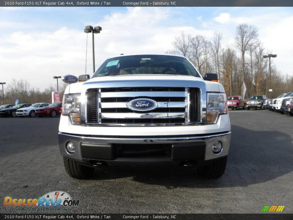 2010 Ford F150 XLT Regular Cab 4x4 Oxford White / Tan Photo #7