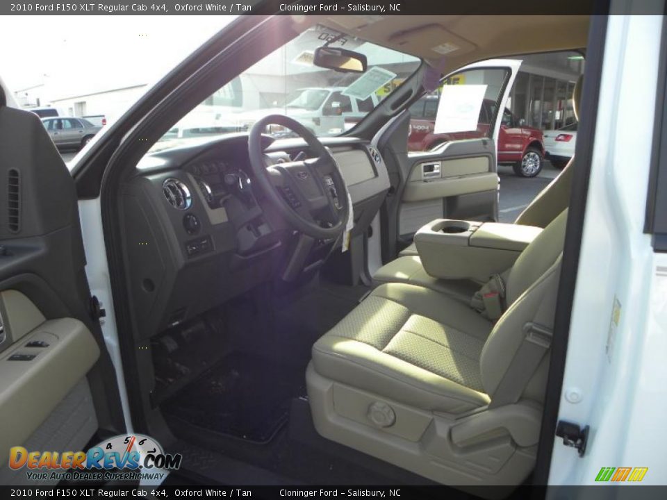 2010 Ford F150 XLT Regular Cab 4x4 Oxford White / Tan Photo #8