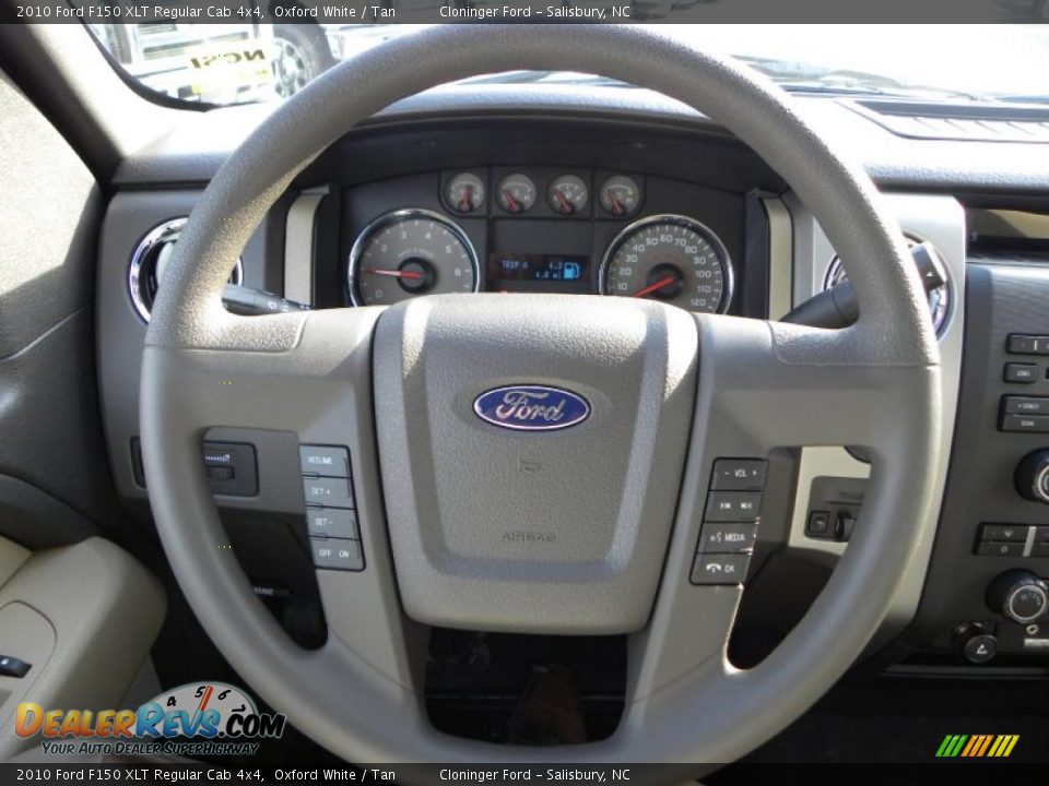 2010 Ford F150 XLT Regular Cab 4x4 Oxford White / Tan Photo #17