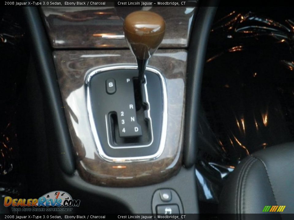 2008 Jaguar X-Type 3.0 Sedan Ebony Black / Charcoal Photo #9