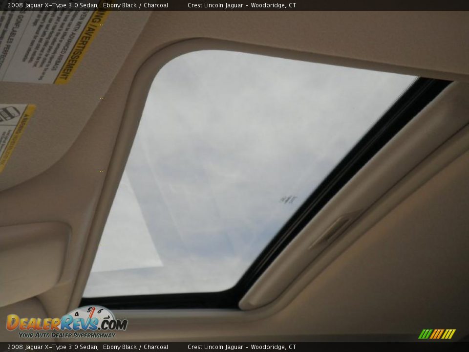 2008 Jaguar X-Type 3.0 Sedan Ebony Black / Charcoal Photo #10