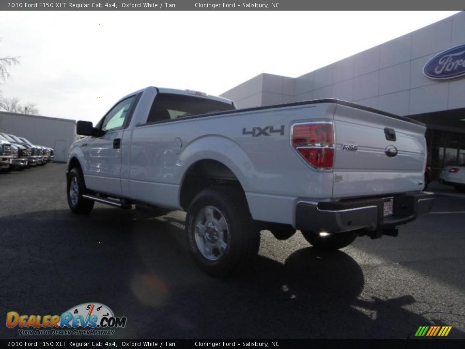 2010 Ford F150 XLT Regular Cab 4x4 Oxford White / Tan Photo #27