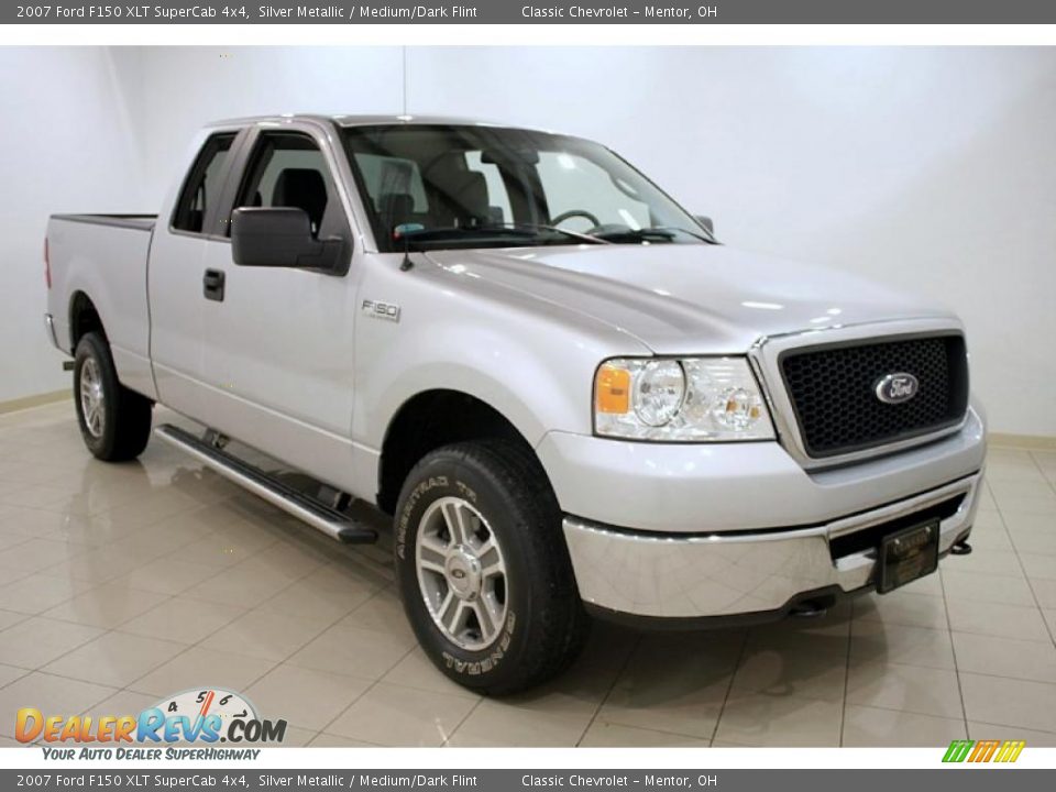 2007 Ford F150 XLT SuperCab 4x4 Silver Metallic / Medium/Dark Flint Photo #1
