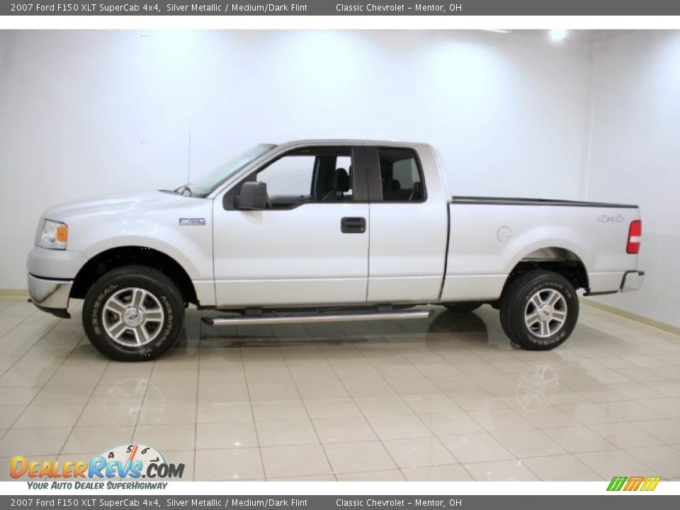 2007 Ford F150 XLT SuperCab 4x4 Silver Metallic / Medium/Dark Flint Photo #4