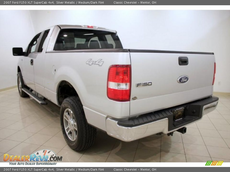 2007 Ford F150 XLT SuperCab 4x4 Silver Metallic / Medium/Dark Flint Photo #5