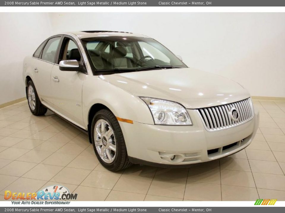 2008 Mercury Sable Premier AWD Sedan Light Sage Metallic / Medium Light Stone Photo #1