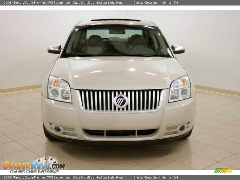2008 Mercury Sable Premier AWD Sedan Light Sage Metallic / Medium Light Stone Photo #2