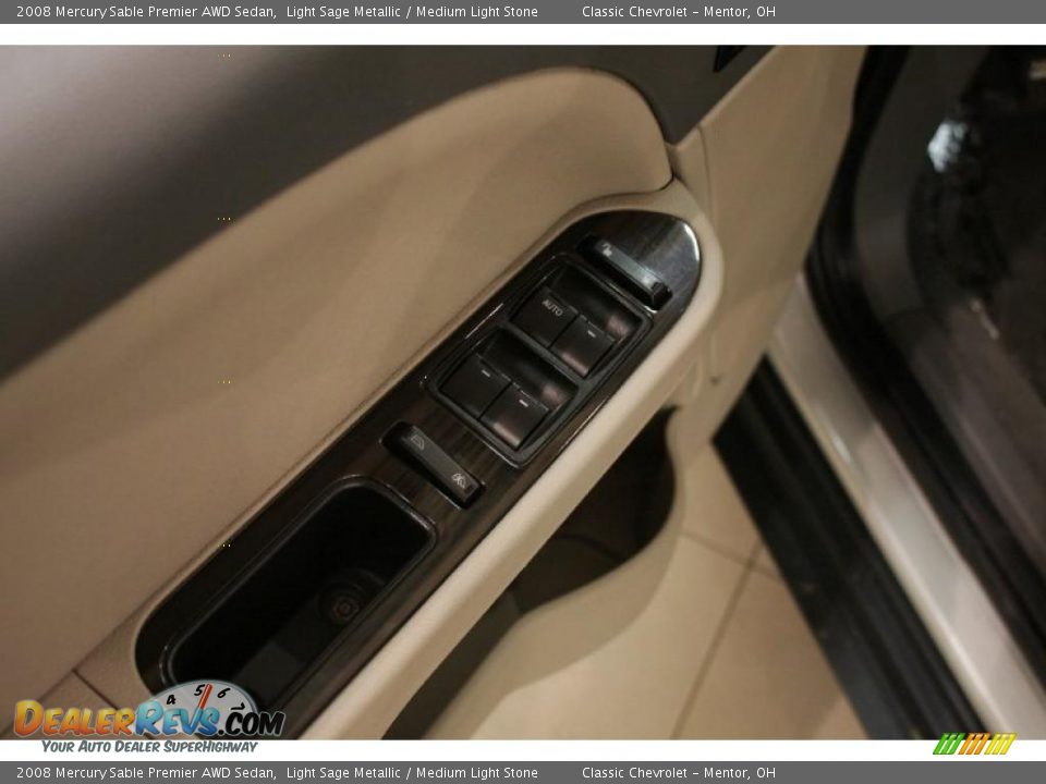 2008 Mercury Sable Premier AWD Sedan Light Sage Metallic / Medium Light Stone Photo #10