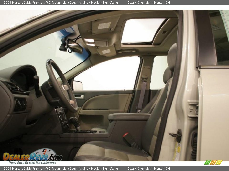 2008 Mercury Sable Premier AWD Sedan Light Sage Metallic / Medium Light Stone Photo #11