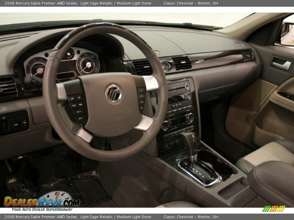 2008 Mercury Sable Premier AWD Sedan Light Sage Metallic / Medium Light Stone Photo #13